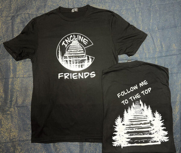 Black Tee - Cotton blend - Large logo